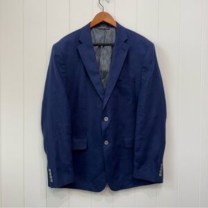 Ralph Lauren Black Label Men’s Linen Sports Coat – Navy Blue, Size 44R